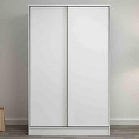 European Union Wood Wardrobe 2 Shutters White - 120x40x180 cm