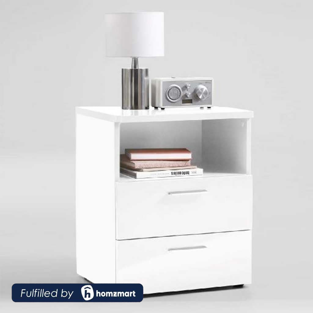 European Union Wood Commode White - 50x40x35 cm