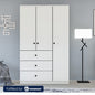 European Union Wood Wardrobe 2 Shutters White - 160×90×50 cm