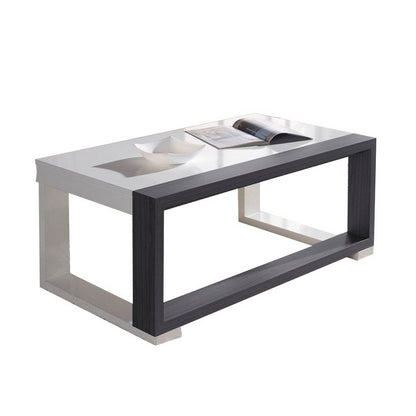 Spanish MDF Beige and White Center Table - 100 × 50 × 40 cm