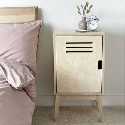 MDF Wood Bedside Table Beige - 60x40x40  cm