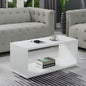 MDF coffee table White - 100 x 50 x 40 cm
