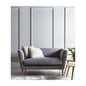 Natural Wood 2 Seaters Sofa - Grey