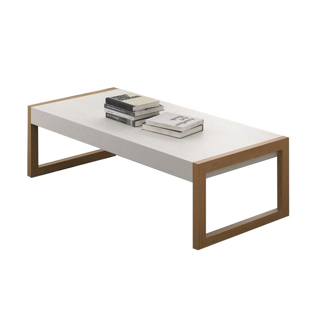 MDF Coffee table White - 40×30×80 cm