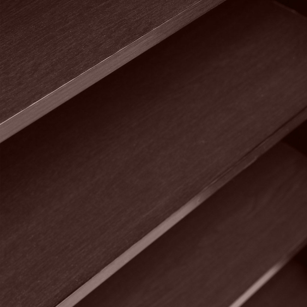 MDF Wood Shoe Storage 3 Shelves Brown - 100x120x40 cm