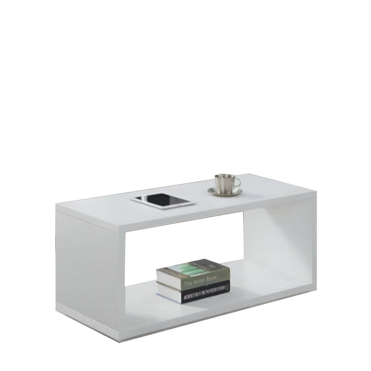 MDF coffee table White - 100 x 50 x 40 cm