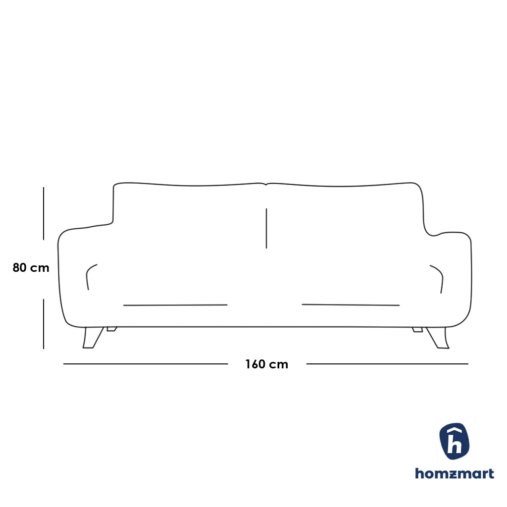 Natural Wood Living Room 4 Pieces - Beige