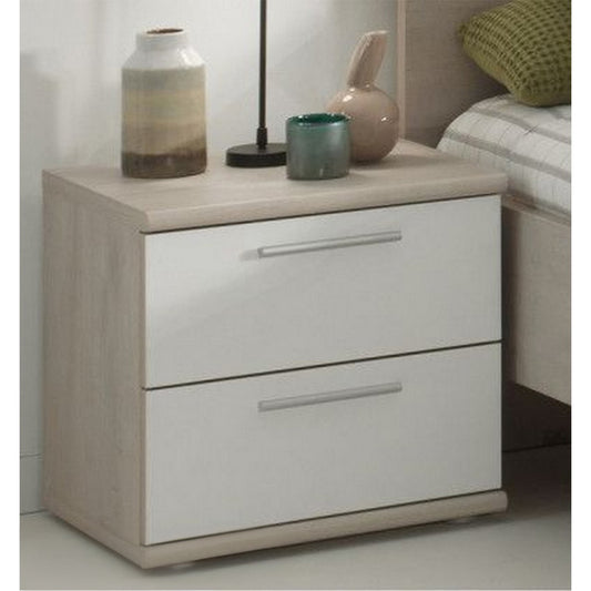 European Union Wood Commode Beige and White - 40x40x35 cm