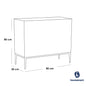 Chipboard Wood Coffee Corner White and Beige - 80x80x30 cm