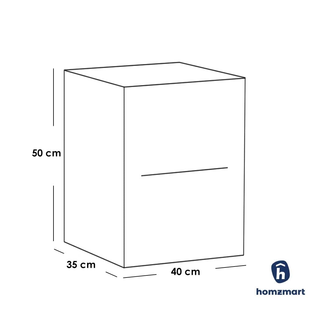 European Union Wood Commode White - 50x40x35 cm