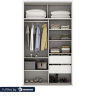 European Union Wood Dressing White - 100 x 200 x 40 cm