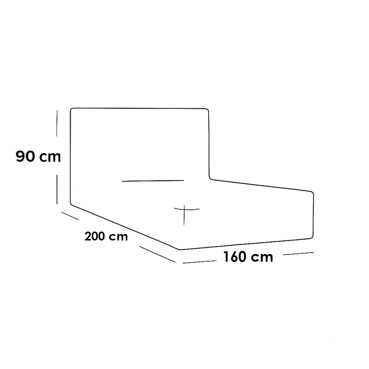 European Union Wood Bedroom 3 Pieces - Beige and White