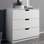 European Union Wood Drawers Unit 3 Drawers White - 60 x 70 x 40 cm
