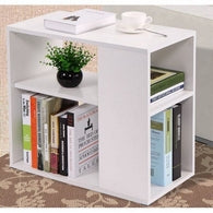 European Union Wood Side Table White - 50 x 50 x 30 cm