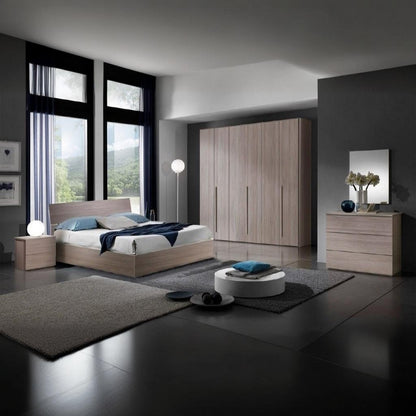 European Union Wood Bedroom 5 Pieces - Biege