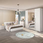 European Union Wood Bedroom set 5 Pieces - White