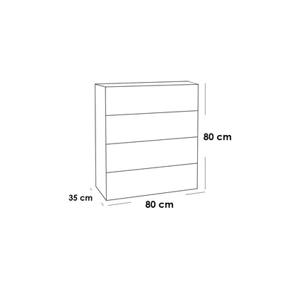 European Union Wood Bedroom Sets 6 pieces - Beige and White