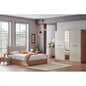 European Union Wood Bedroom 6 Pieces - Brown and White