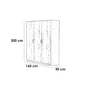 European Union Wood Bedroom 4 Pieces - Beige and Grey