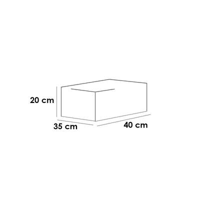European Union Wood Bedroom 4 Pieces - Beige and Grey