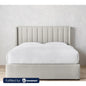 Natural Wood Super King Bed 120×180×195 cm - Grey