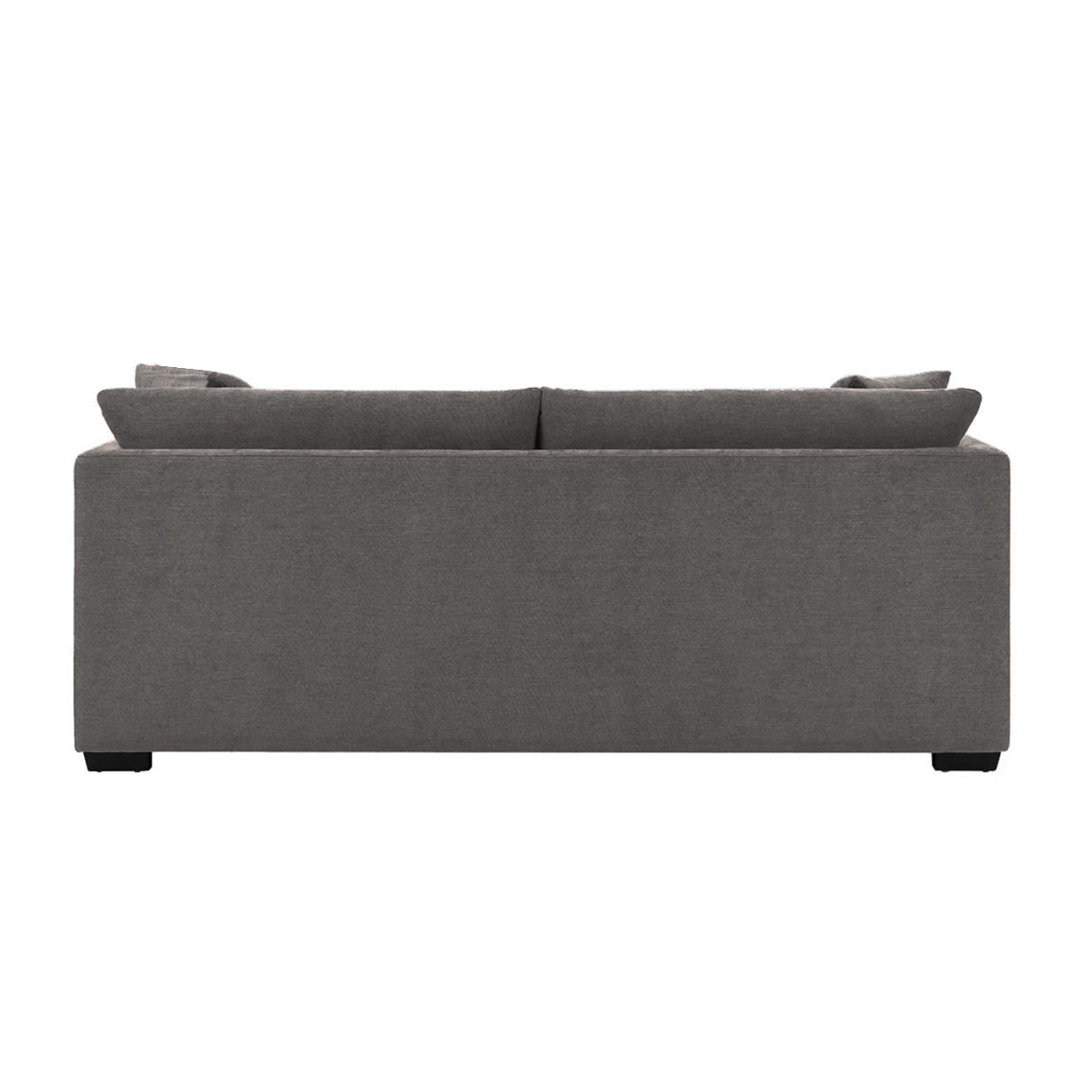 Natural Wood and Linen Fabric Sofa Bed - Grey