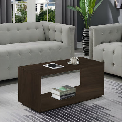 MDF Coffee Table Brown - 100 x 50 x 40 cm