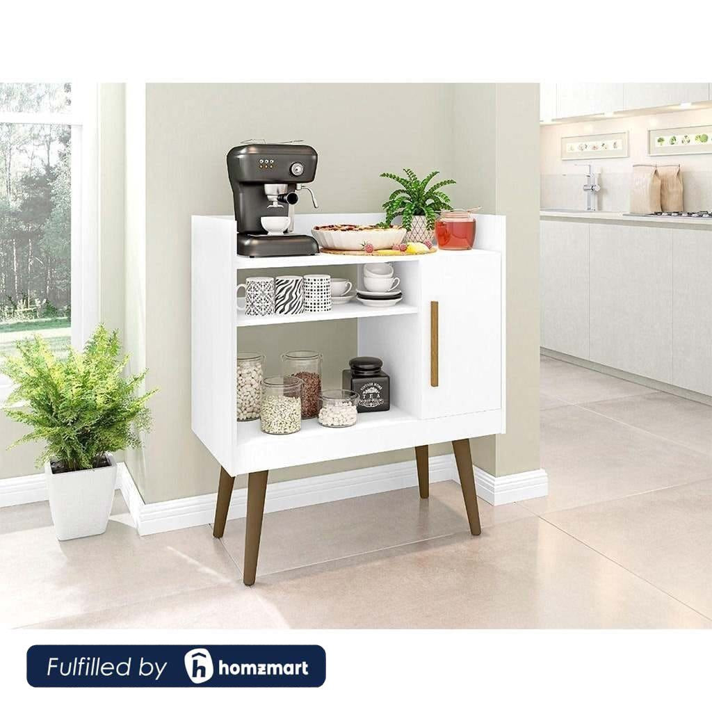 European Union Wood Coffee Corner White - 80x80x30 cm