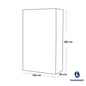 European Union Wood Wood Wardrobe 2 Shutters White - 180x50x120 cm