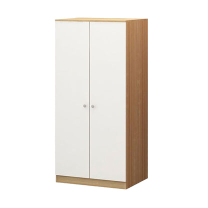 European Union Wood Wardrobe Shutter White and Beige - 170x80x60 cm