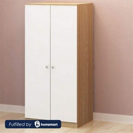 European Union Wood Wardrobe Shutter White and Beige - 170x80x60 cm
