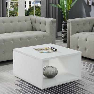 MDF coffee table White - 60×60×45 cm