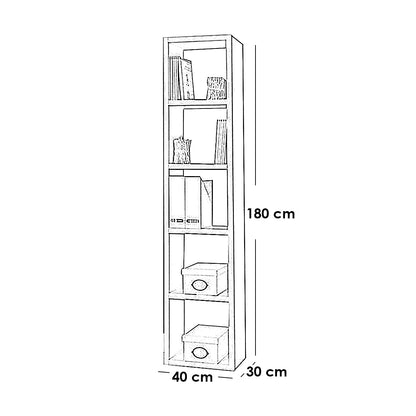 MDF Display Unit White - 30x40x180 cm