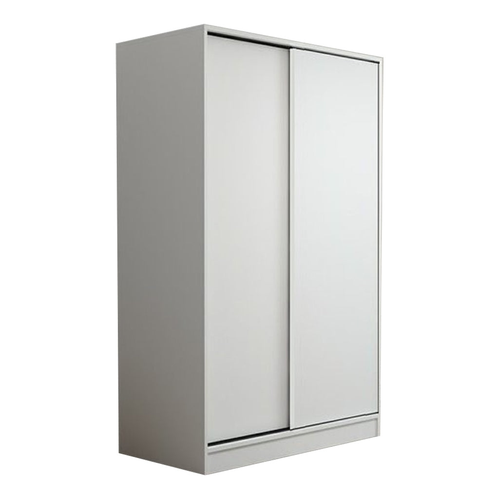 European Union Wood Wardrobe 2 Shutters White - 120x40x180 cm