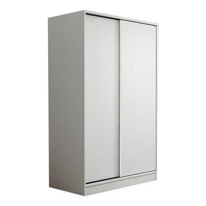 European Union Wood Wardrobe 2 Shutters White - 120x40x180 cm