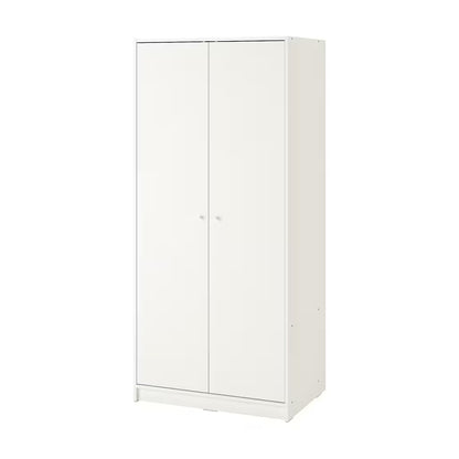 European Union Wood Wood Wardrobe White - 80x40x176 cm